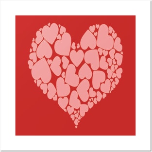 A Heart Full Of Love Pink Valentine Heart Posters and Art